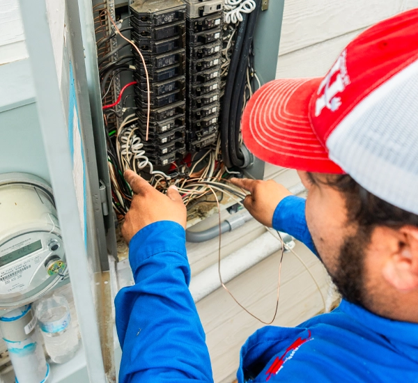 electrician-builder-with-beard-worker-white-helmet-work-installation-lamps-height-professional-overalls-with-drill-background-repair-site electrician-builder-with-beard-worker-white-helmet-work-installation-lamps-height-professional-overalls-with-drill-background-repair-site