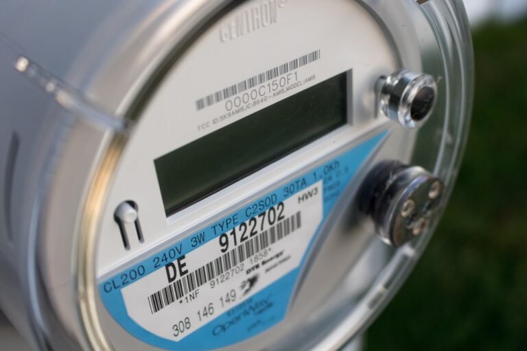 a meter showing electrical power