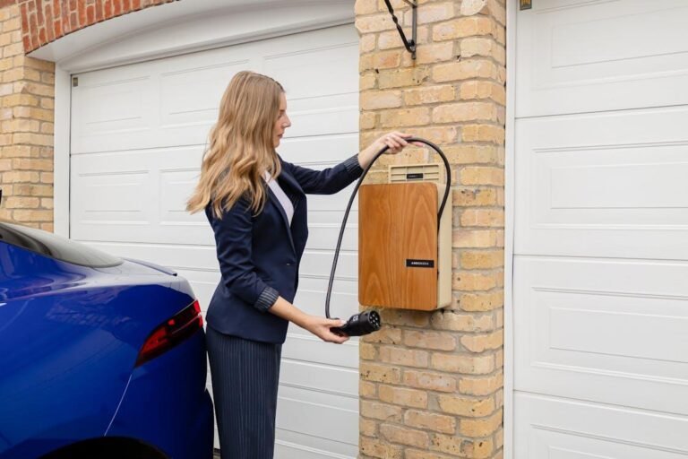 Electric vehicle charger in a Houston home