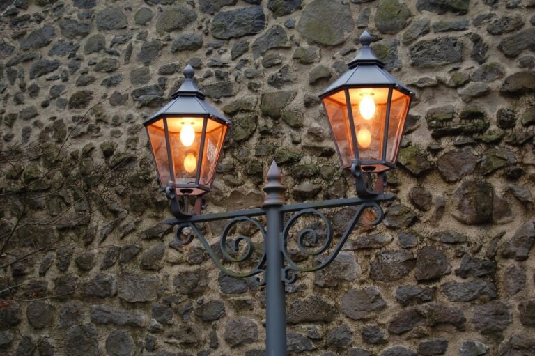 an outdoor lamp.
